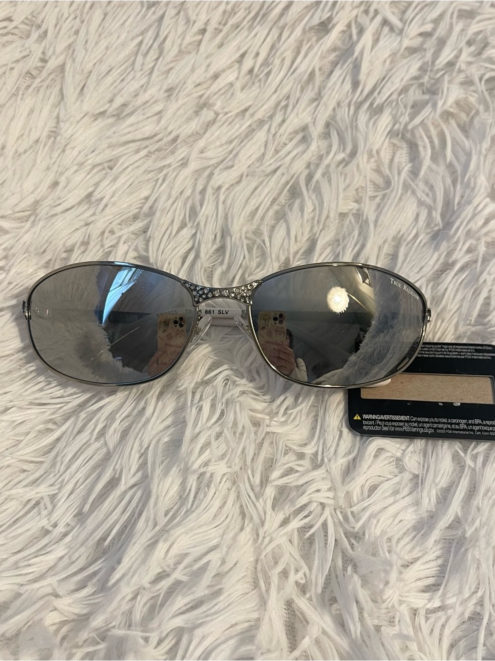 Very cool Deadstock True religion silver sunglasses